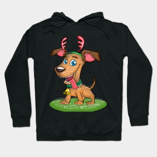 Merry Christmas Dog Desing Hoodie